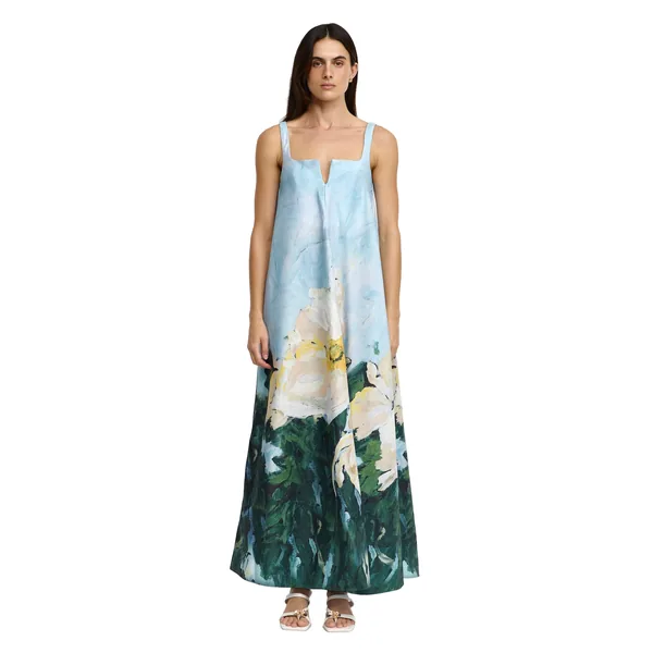 Acler Eastgreen Maxi Dress in Poppy Reverie