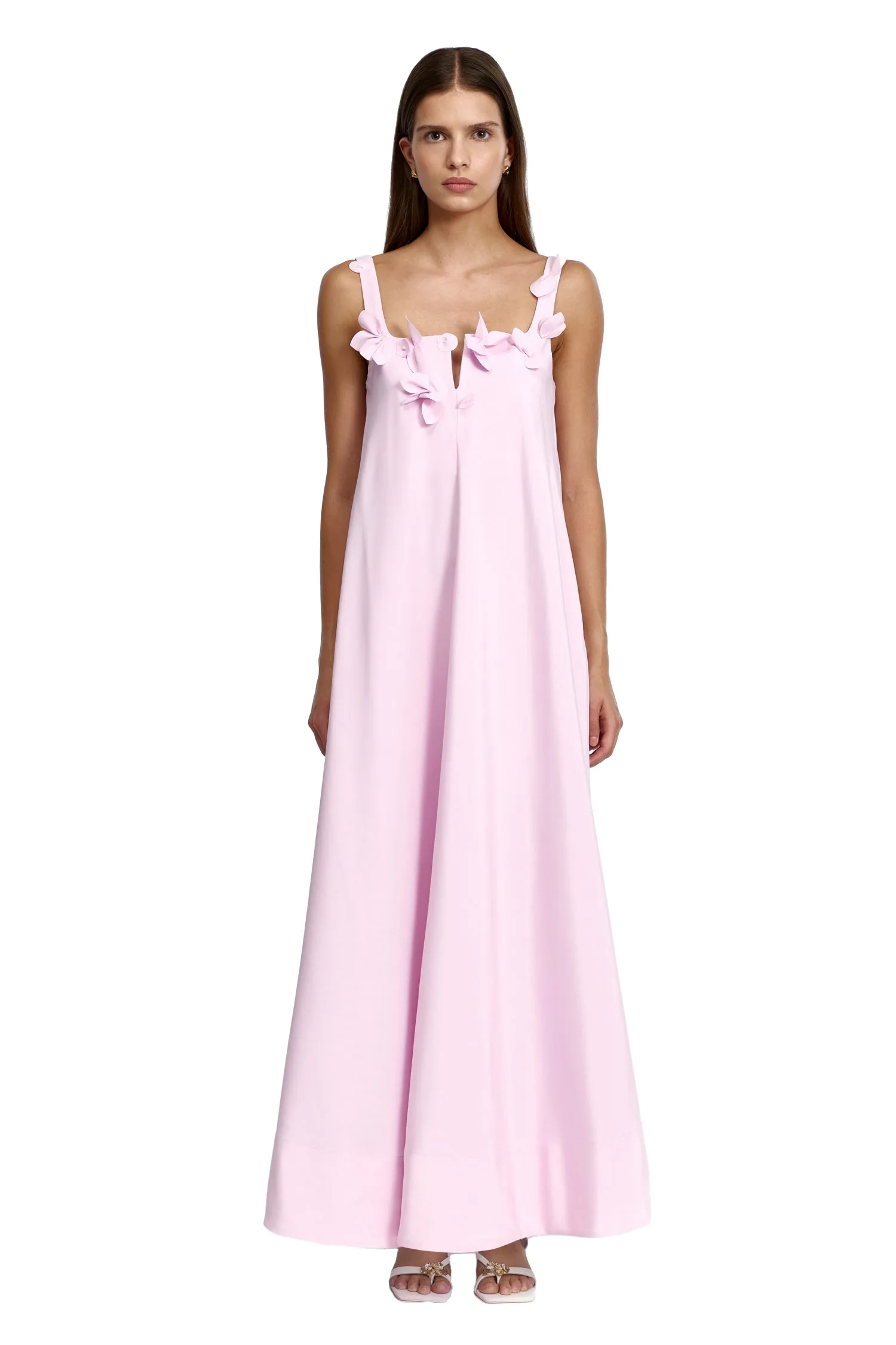 Acler Eastgreen Maxi Dress in Wisteria, Pink Dresses