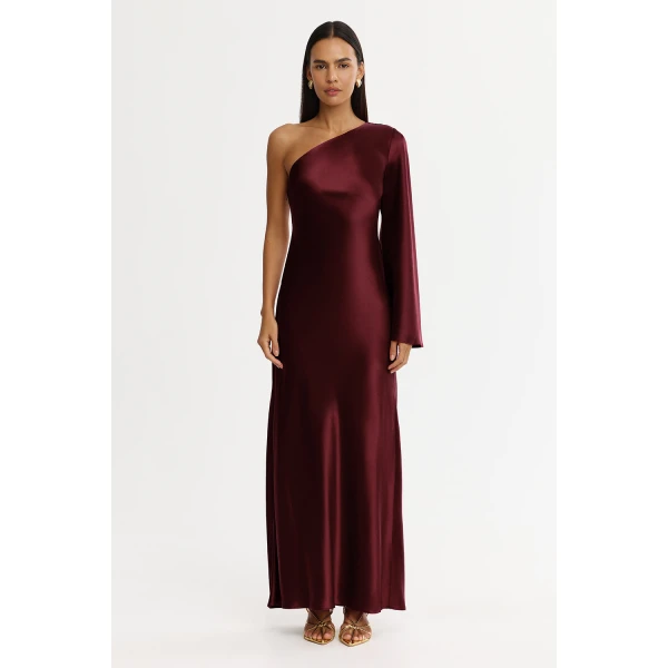 Acler Easthill Maxi Dress in Mahogany, view 2