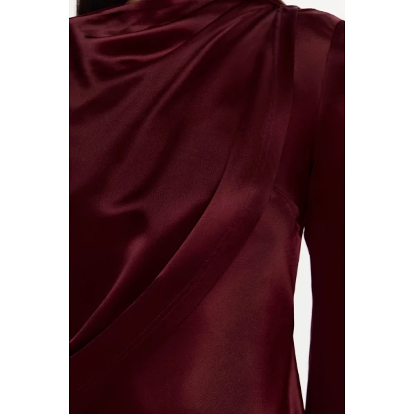 Acler Easthill Maxi Dress in Mahogany, view 5