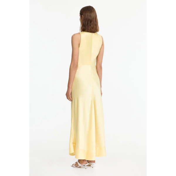 Acler Eastoncroft Maxi Dress in Lemon Sorbet, view 3