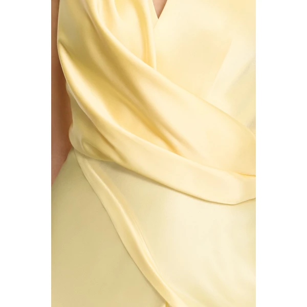 Acler Eastoncroft Maxi Dress in Lemon Sorbet, view 4