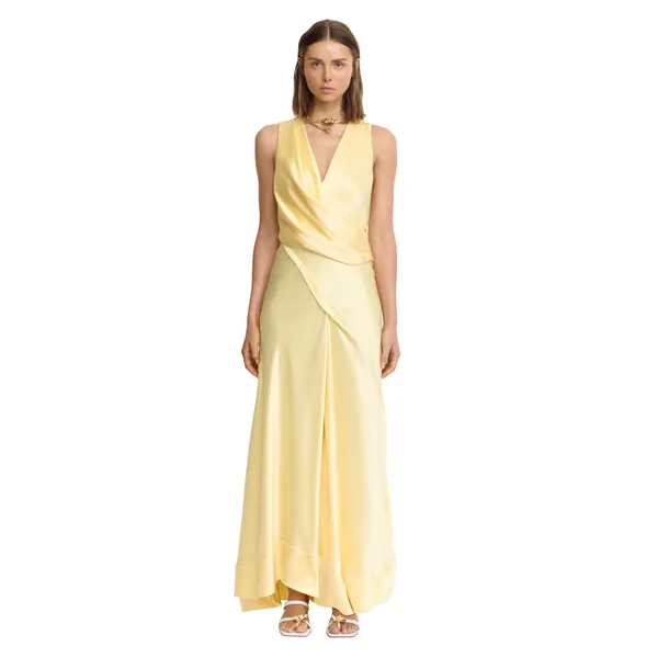 Acler Eastoncroft Maxi Dress in Lemon Sorbet