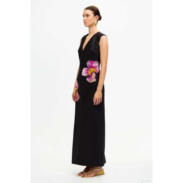 Acler Eastonhill Maxi Dress in Black, view 2