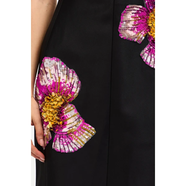 Acler Eastonhill Maxi Dress in Black, view 4