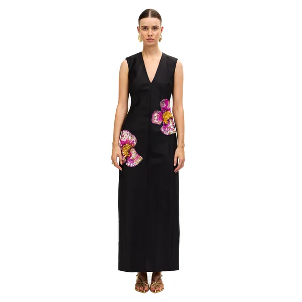 Acler Eastonhill Maxi Dress in Black