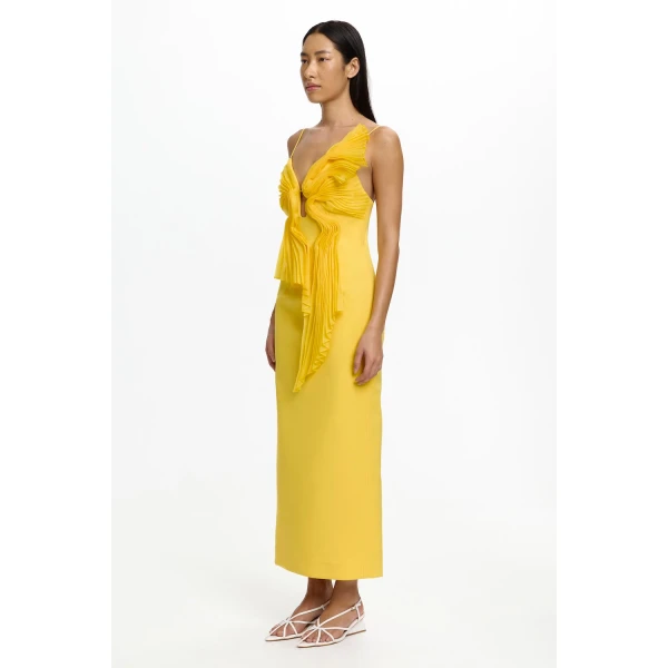 Acler Ellicombe Midi Dress in Daffodil, view 2
