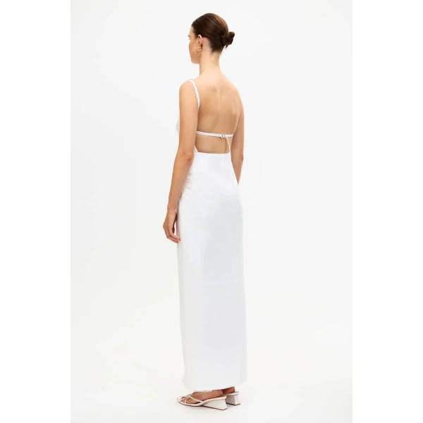 Acler Elphin Maxi Dress in Ivory, view 2