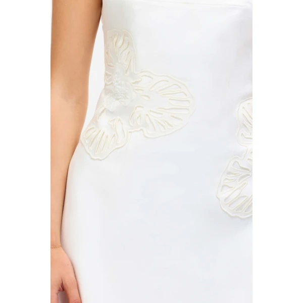 Acler Elphin Maxi Dress in Ivory, view 4