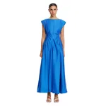 Acler Emery Midi Dress in Cobalt Blue