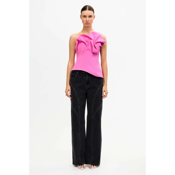 Acler Esher Maxi Dress in Bubblegum, view 2