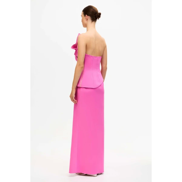 Acler Esher Maxi Dress in Bubblegum, view 4