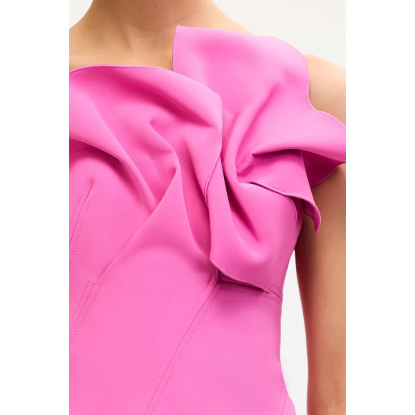 Acler Esher Maxi Dress in Bubblegum, view 5