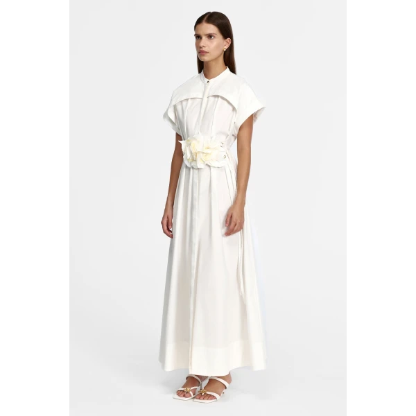 Acler Espley Maxi Dress in Ivory, view 2