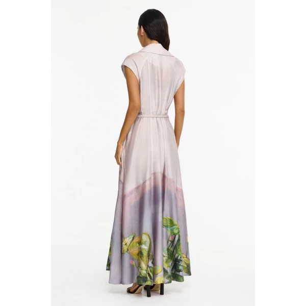 Acler Evandale Maxi Dress in Swan Song, view 3