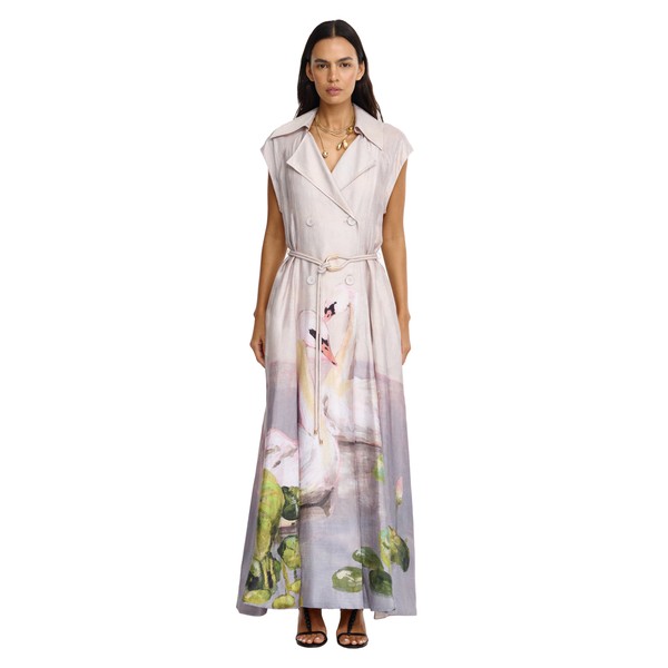 Acler Evandale Maxi Dress in Swan Song