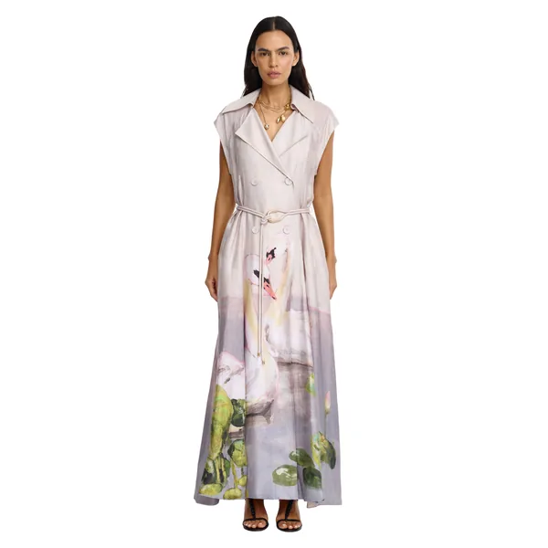 Acler Evandale Maxi Dress in Swan Song