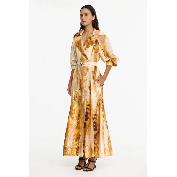 Acler Evehill Maxi Dress in Opal Abstract, view 2