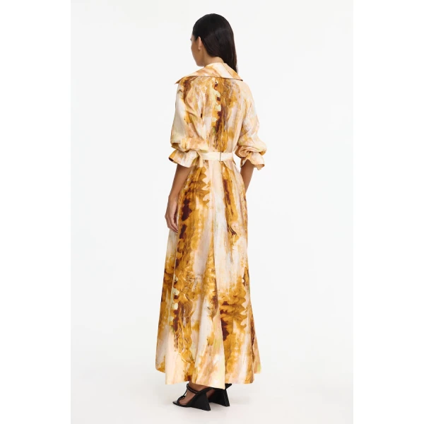 Acler Evehill Maxi Dress in Opal Abstract, view 3