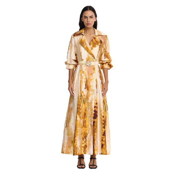 Acler Evehill Maxi Dress in Opal Abstract