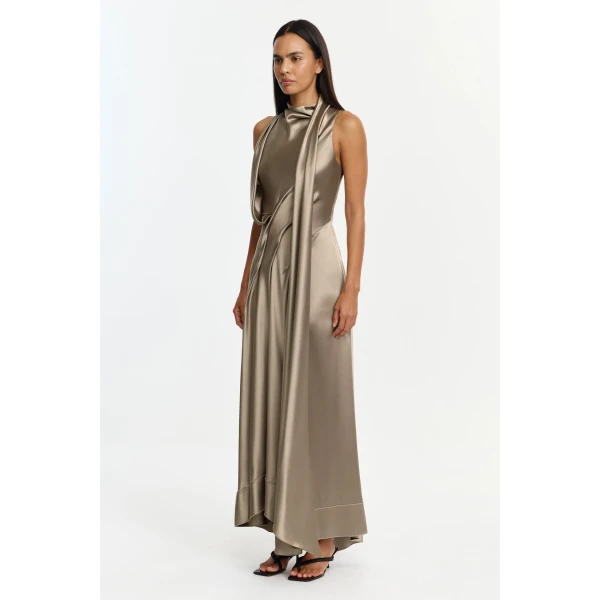 Acler Ewart Maxi Dress in Walnut, view 2