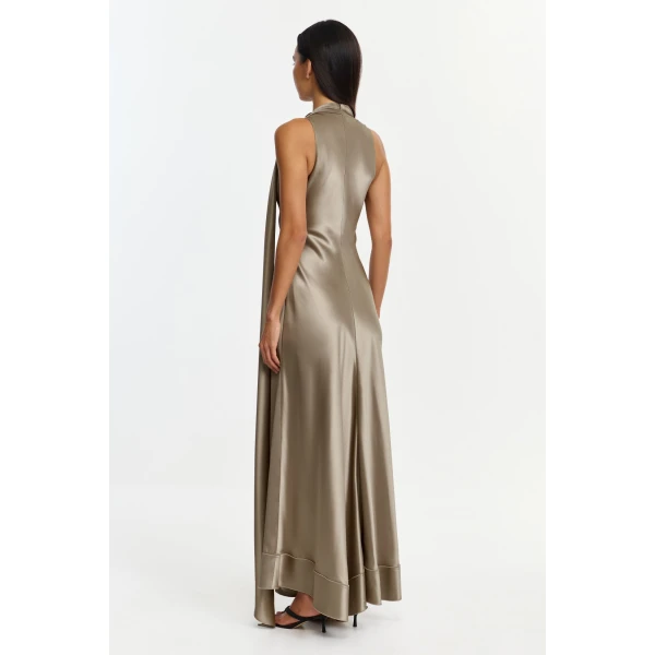 Acler Ewart Maxi Dress in Walnut, view 3