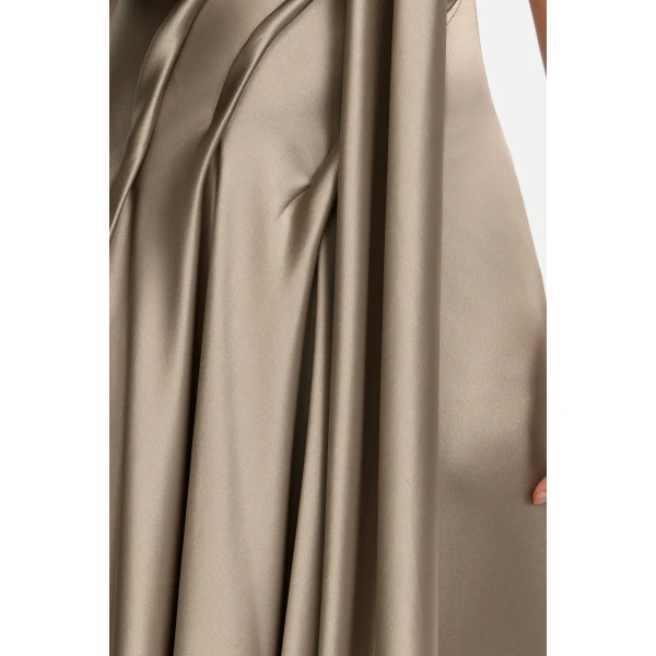 Acler Ewart Maxi Dress in Walnut, view 4
