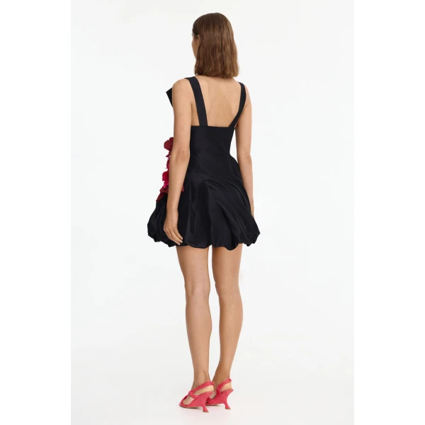 Acler Falldon Mini Dress in Black, view 3