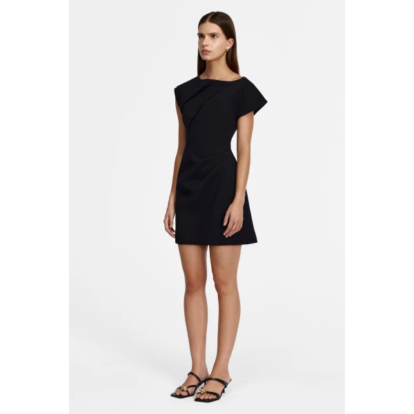 Acler Fencott Mini Dress in Black, view 2