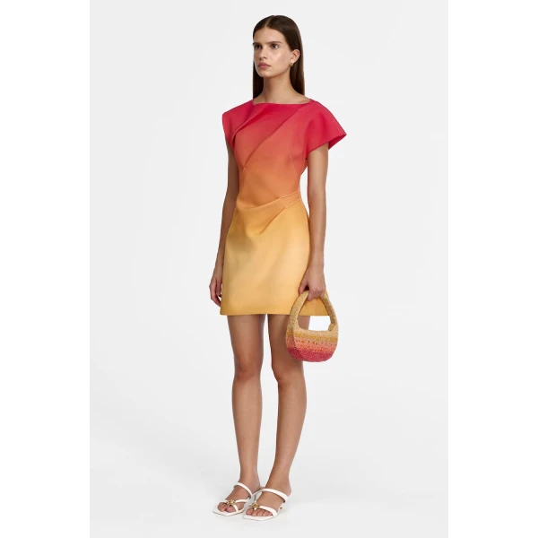 Acler Fencott Mini Dress in Tropical Breeze, view 2