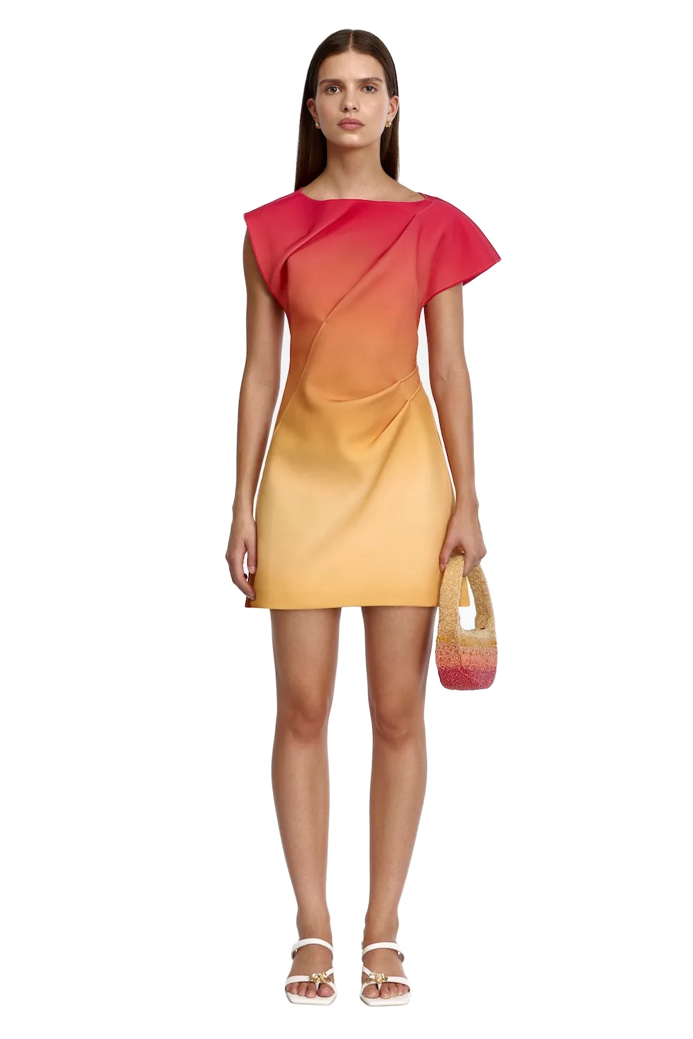 Acler Fencott Mini Dress in Tropical Breeze, Multicolour Dresses