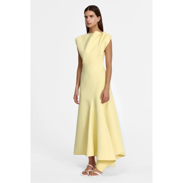 Acler Filton Maxi Dress in Lemon Sorbet, view 2