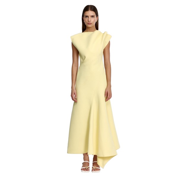 Acler Filton Maxi Dress in Lemon Sorbet