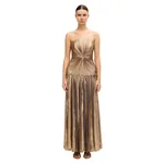 Acler Fintry Maxi Dress in Gold