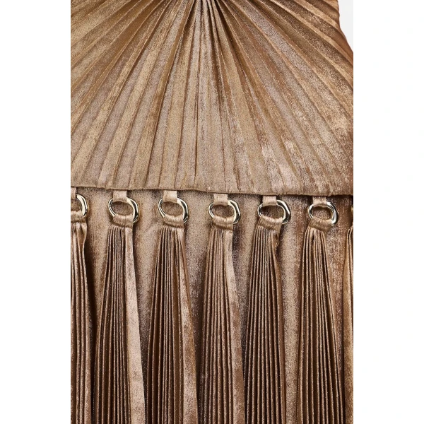 Acler Fintry Maxi Dress in Gold, view 4