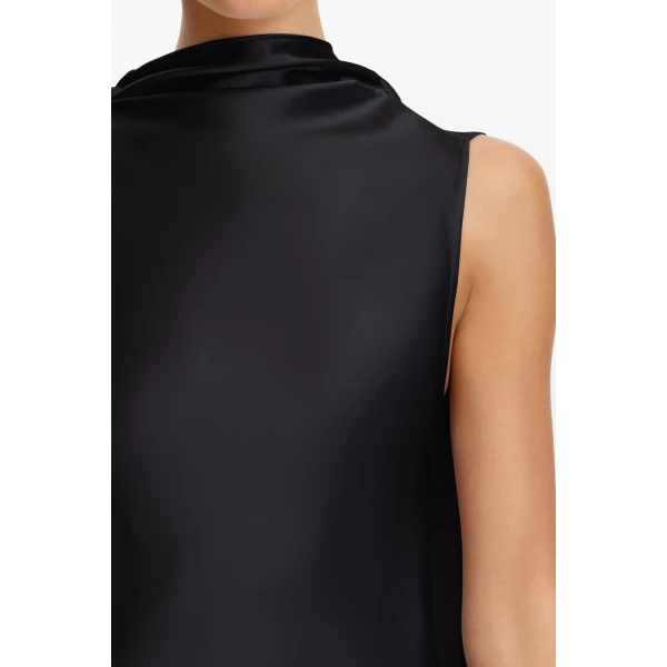 Acler Fleeden Maxi Dress in Black, view 4
