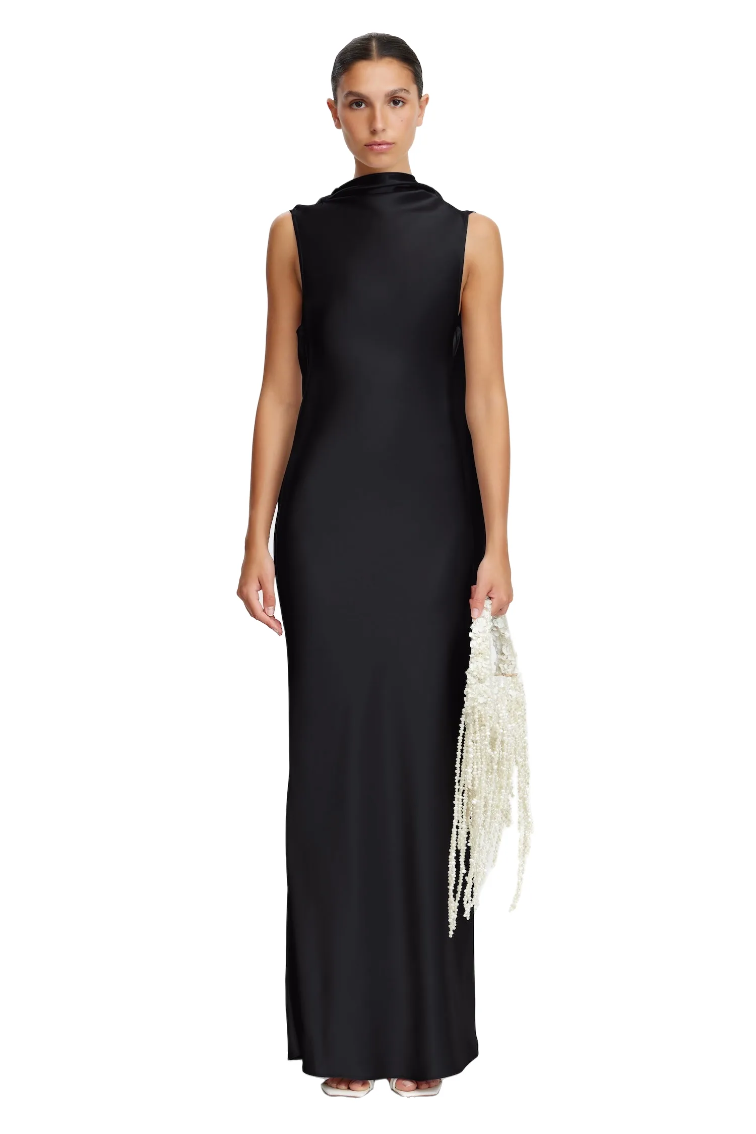 Acler Fleeden Maxi Dress in Black, Black Dresses