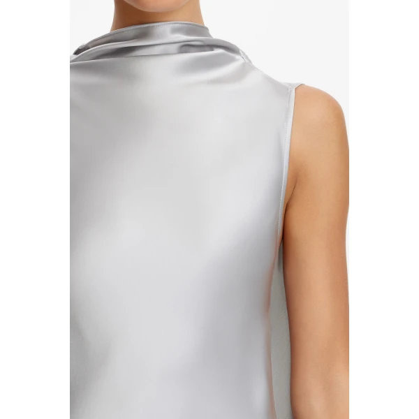 Acler Fleeden Maxi Dress in Dove, view 4