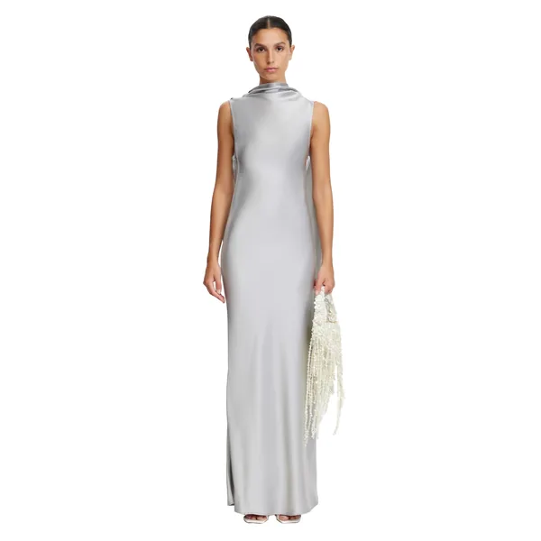 Acler Fleeden Maxi Dress in Dove