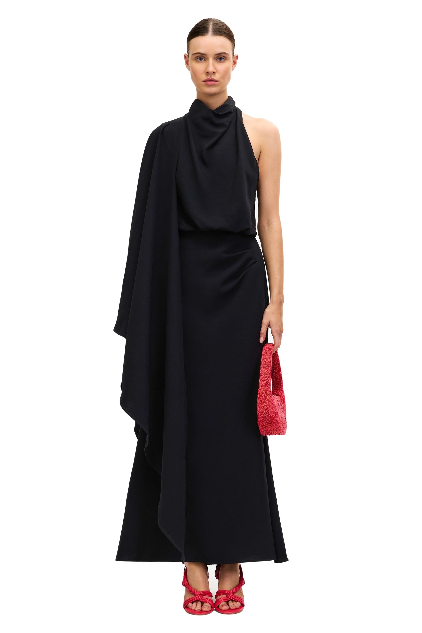 Acler Flintshire Maxi Dress in Black, Black Dresses