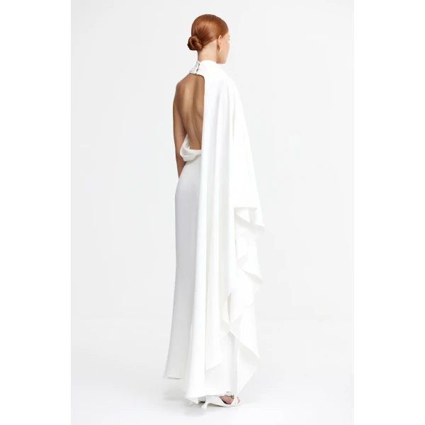 Acler Flintshire Maxi Dress in Ivory, view 2