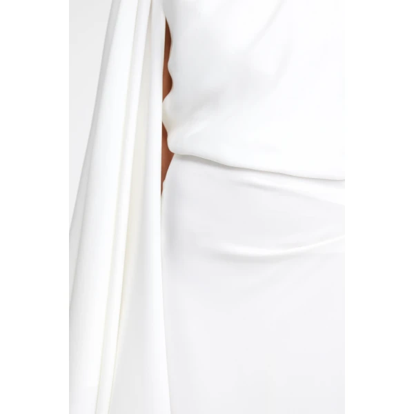 Acler Flintshire Maxi Dress in Ivory, view 4