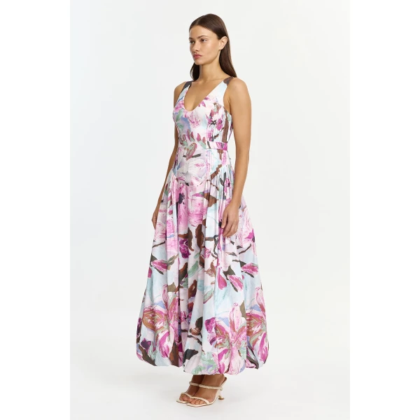 Acler Flosh Maxi Dress in Wild Wisteria, view 2