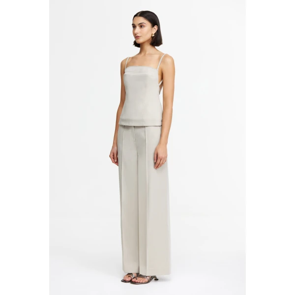 Acler Folie Top in Light Pewter, view 2