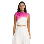 Acler Freston Top in Violet Landscape