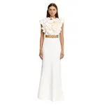 Acler Garlands Maxi Skirt in Ivory