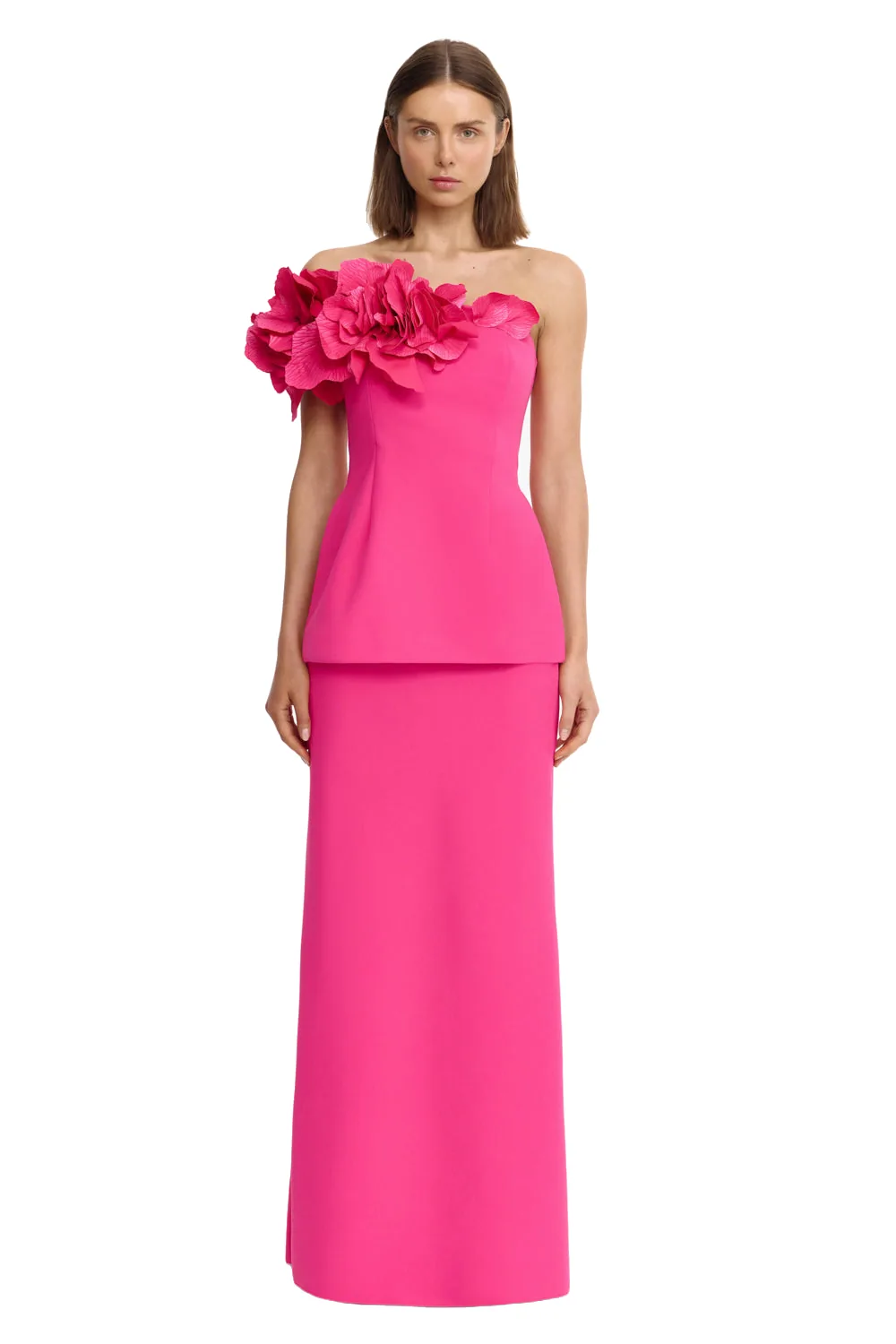 Acler Garlands Maxi Skirt in Magenta, Pink Skirts