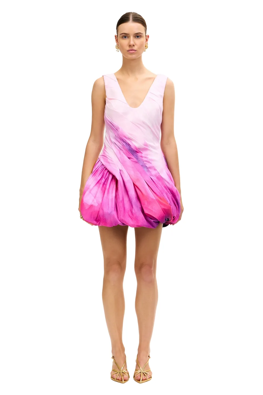 Acler Gerrans Mini Dress in Lavender Sunset, Multicolour Dresses