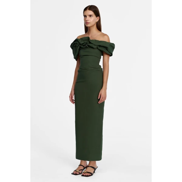 Acler Gifford Maxi Dress in Fern Green, view 2