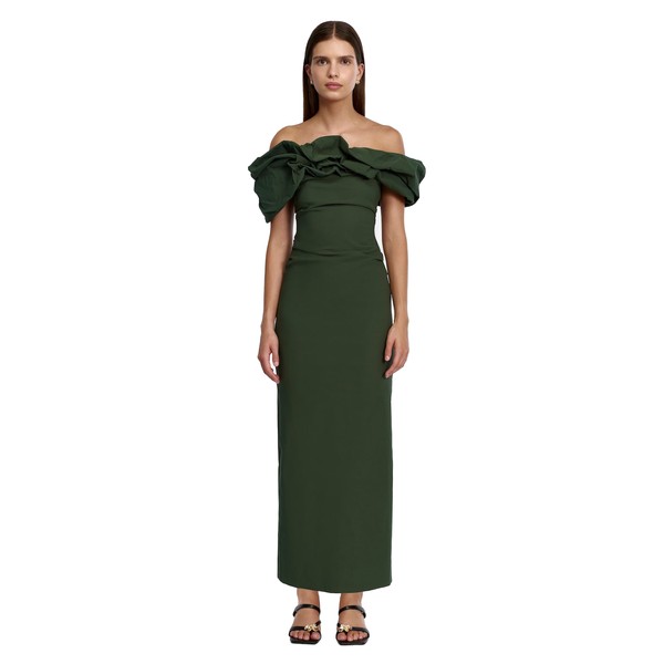 Acler Gifford Maxi Dress in Fern Green